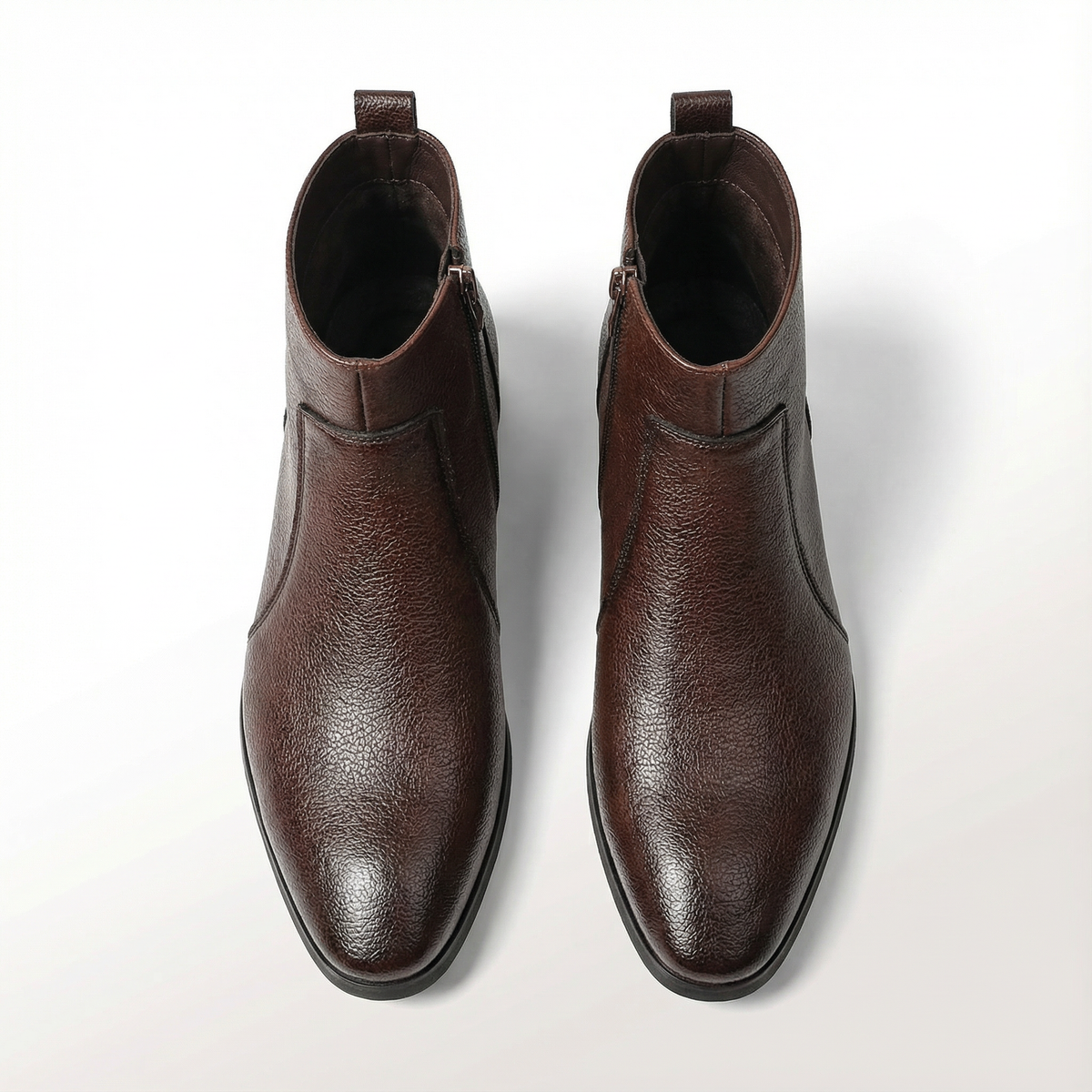 Cody | Men's Leather Chelsea Boots with Zip