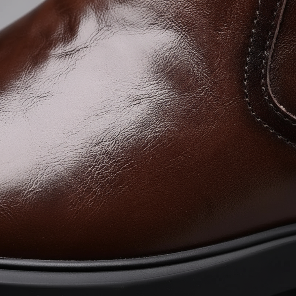 Victor | Men's Leather Zip Up Chelsea Boots
