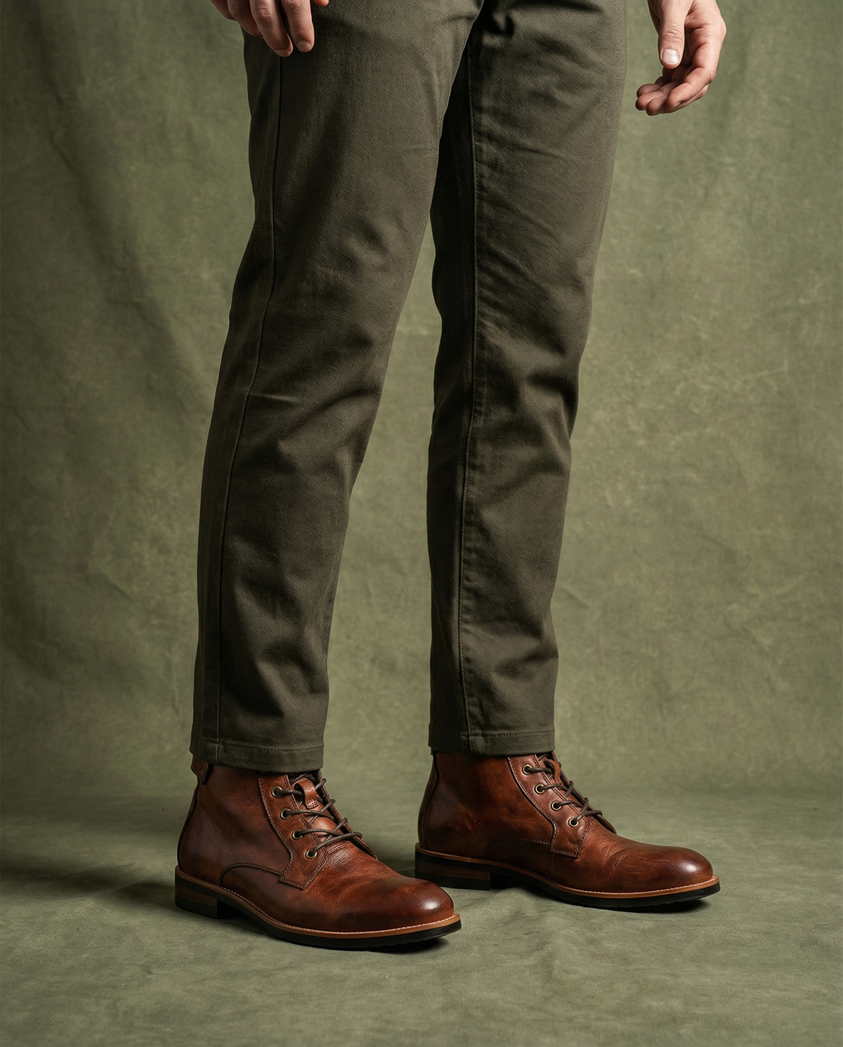 Cian | Men's Leather Lace Up Ankle Boots