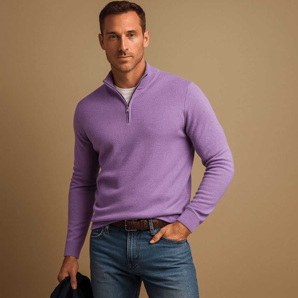 Cooper | Men's Quarter Zip Knit Sweater