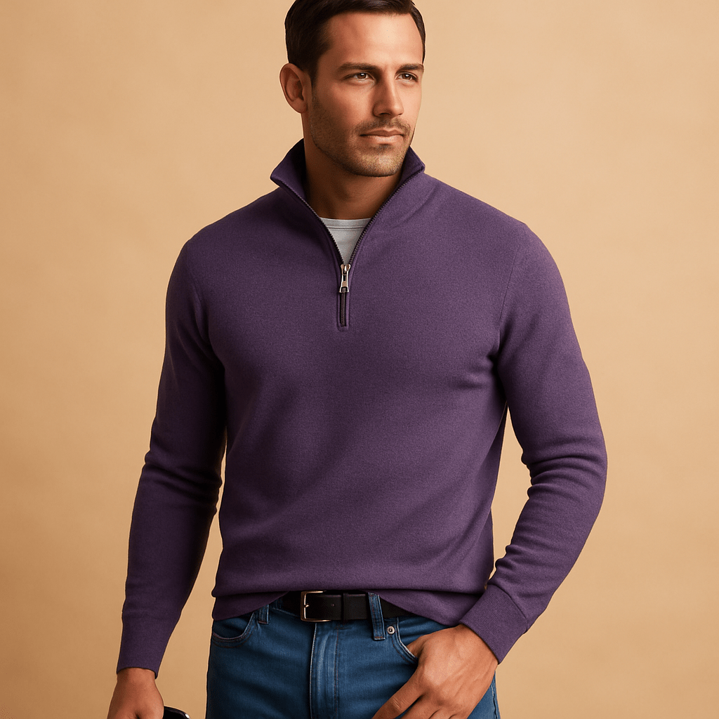 Cooper | Men's Quarter Zip Knit Sweater