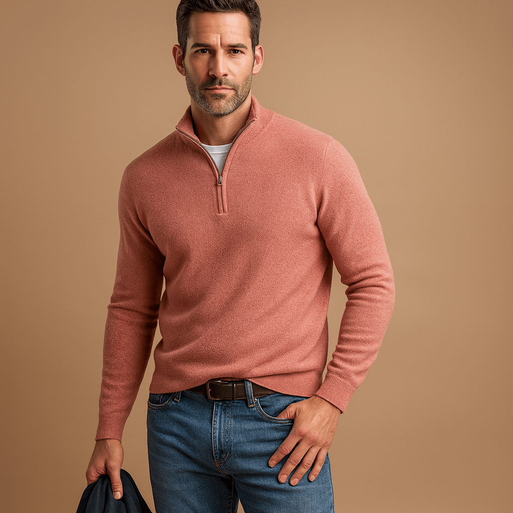Cooper | Men's Quarter Zip Knit Sweater