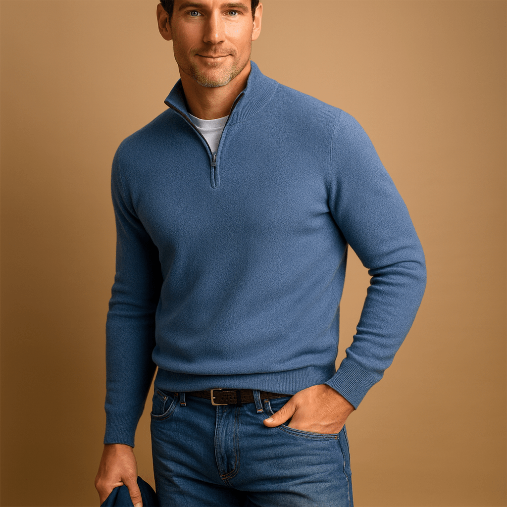 Cooper | Men's Quarter Zip Knit Sweater