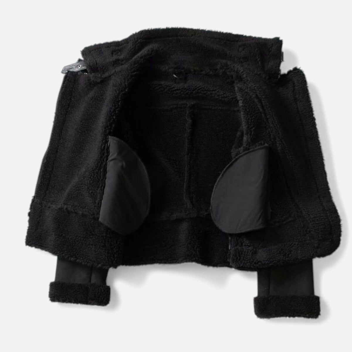 Bexley | Women's Shearling Moto Jacket With Faux Fur Lapel