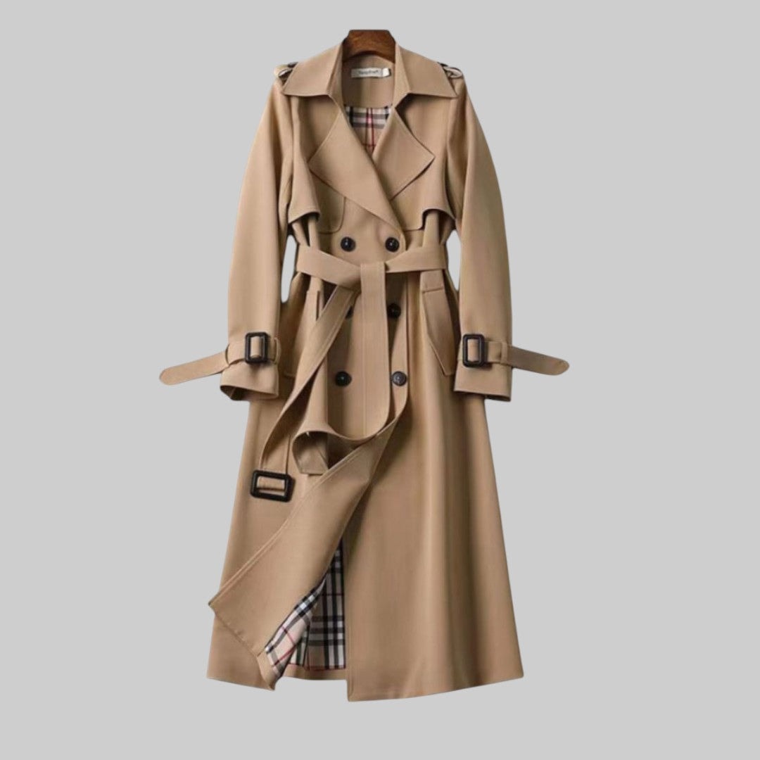 Zinnia | Women's Double Breasted Belted Trench Coat