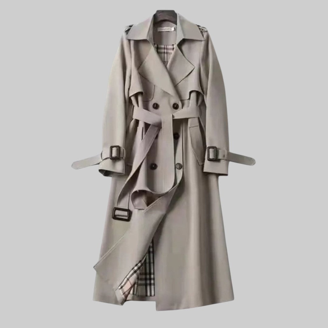 Zinnia | Women's Double Breasted Belted Trench Coat