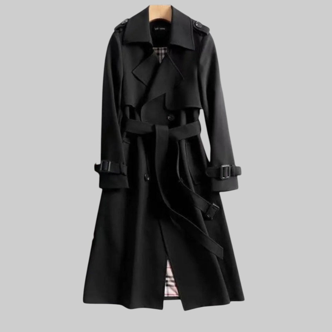 Zinnia | Women's Double Breasted Belted Trench Coat