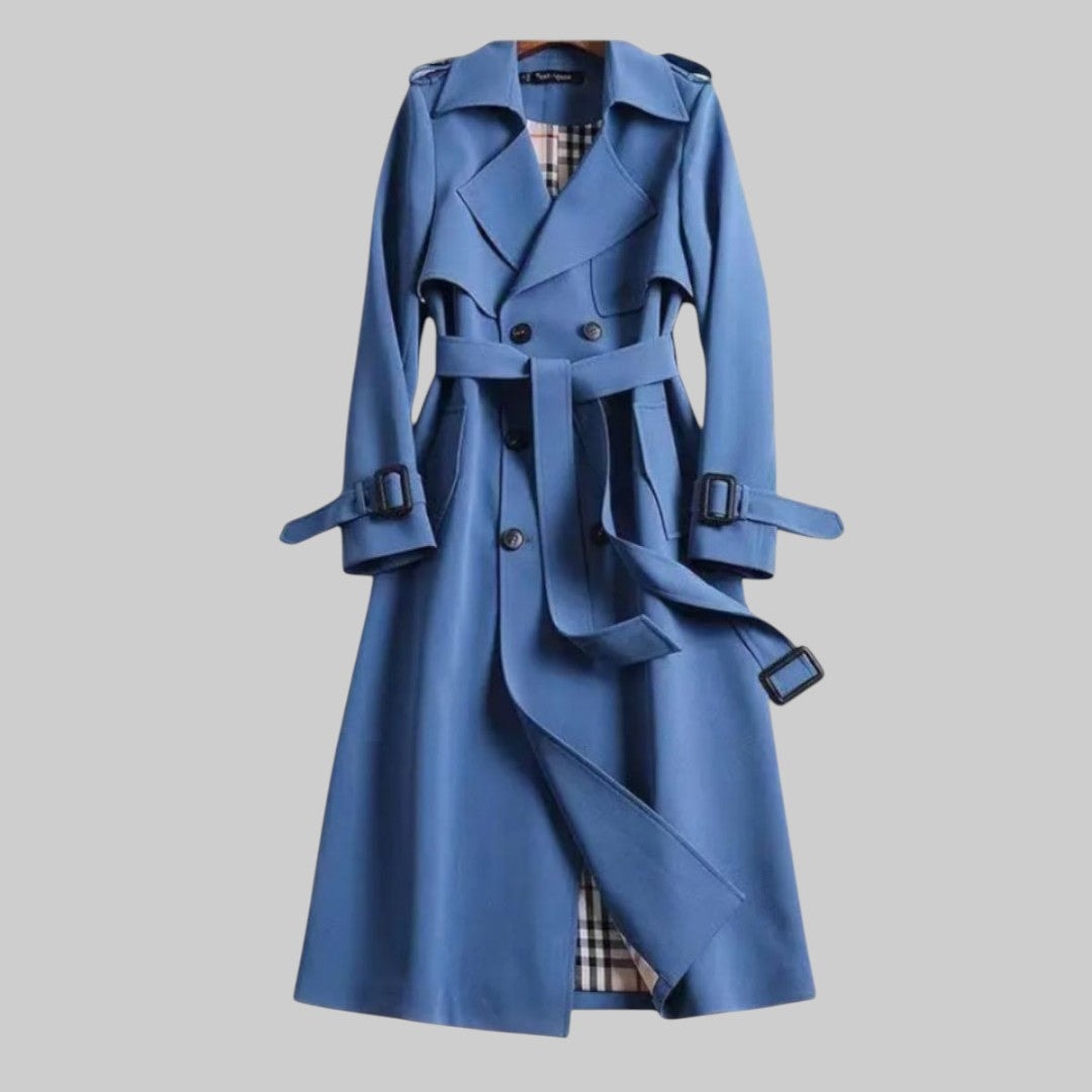 Zinnia | Women's Double Breasted Belted Trench Coat