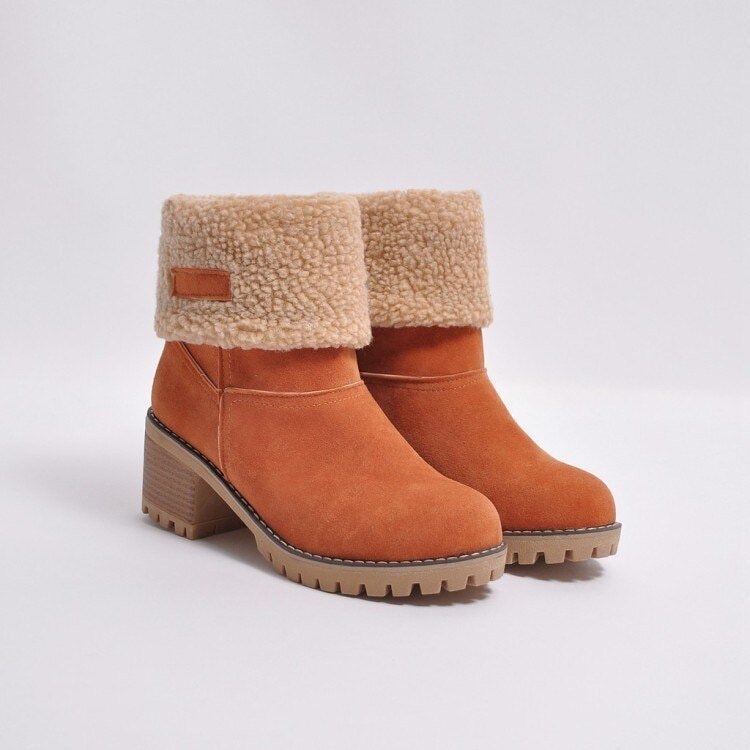 Lined Winter Boots with Heel - Sophia Winter Boots-Black-3.0-Nora Luxe