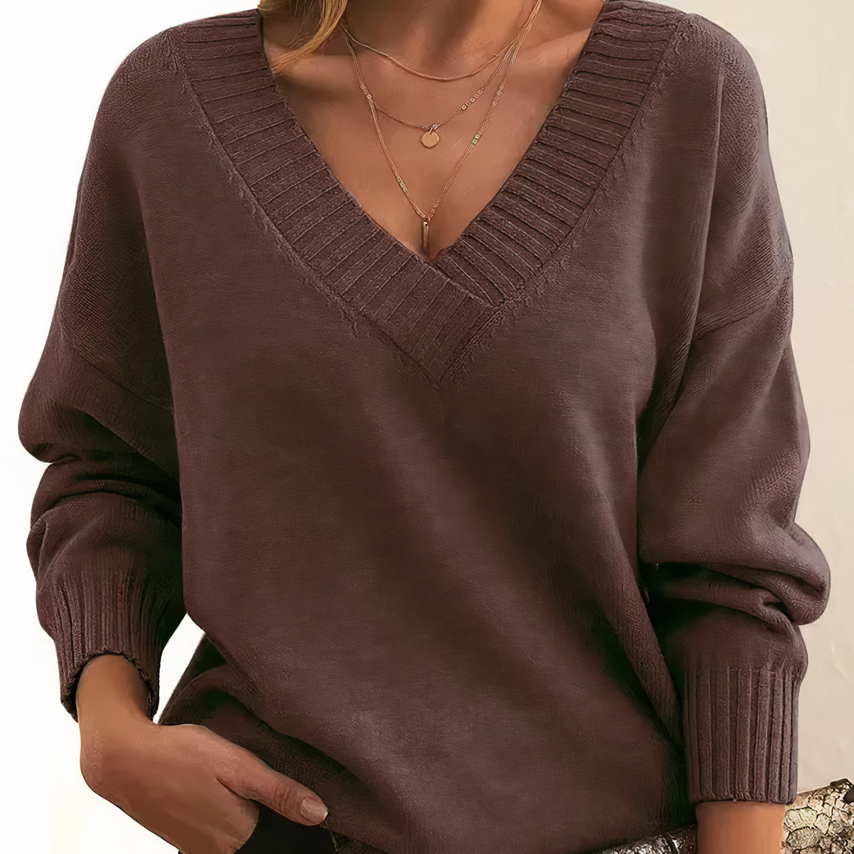 Luxury Cashmere Sweater - Isabella-Brown-S-Nora Luxe