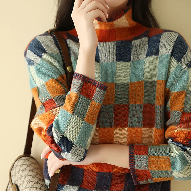 Luxury Cashmere Turtleneck - Aurora-XS-Nora Luxe