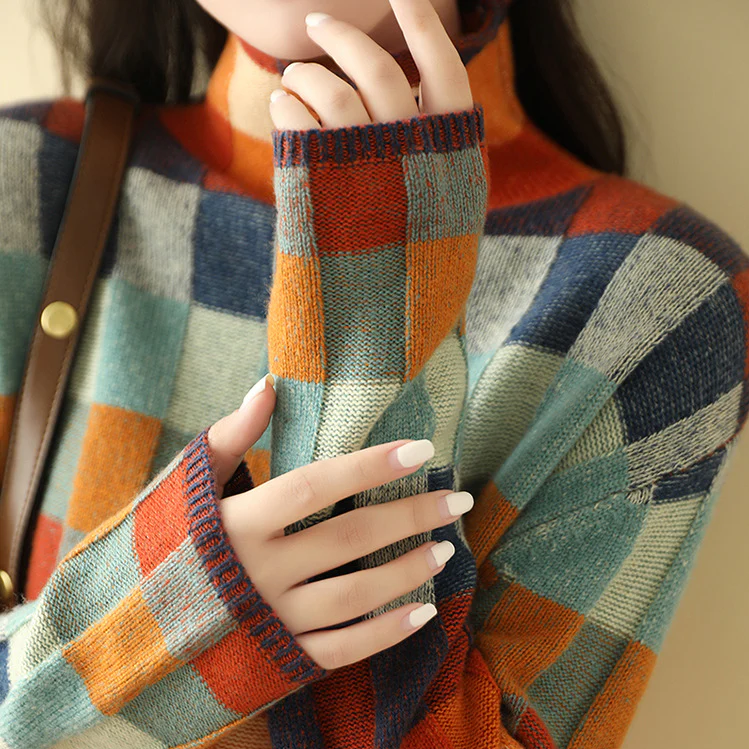 Luxury Cashmere Turtleneck - Aurora-XS-Nora Luxe