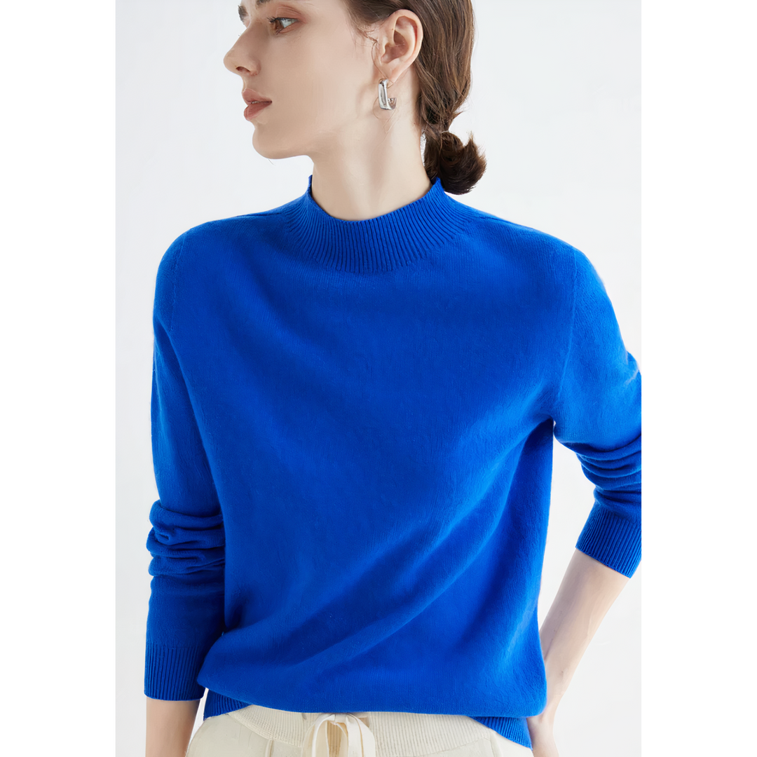 Luxury Knitted Cashmere Sweater for Women - Evelina