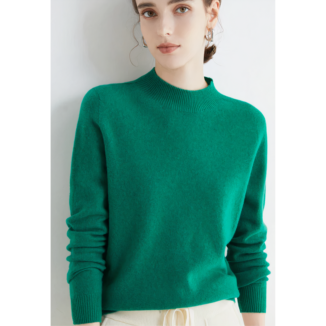 Luxury Knitted Cashmere Sweater for Women - Evelina