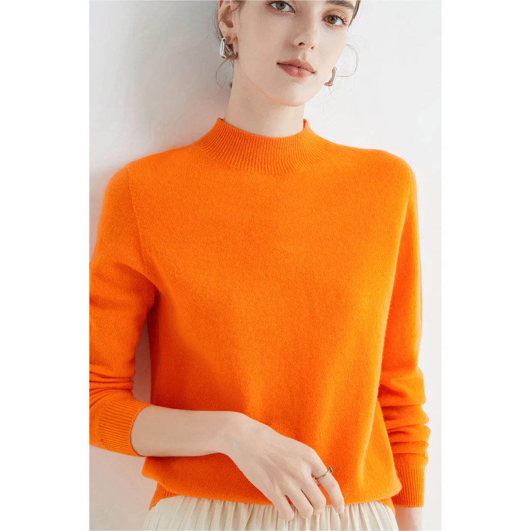 Luxury Knitted Cashmere Sweater for Women - Evelina