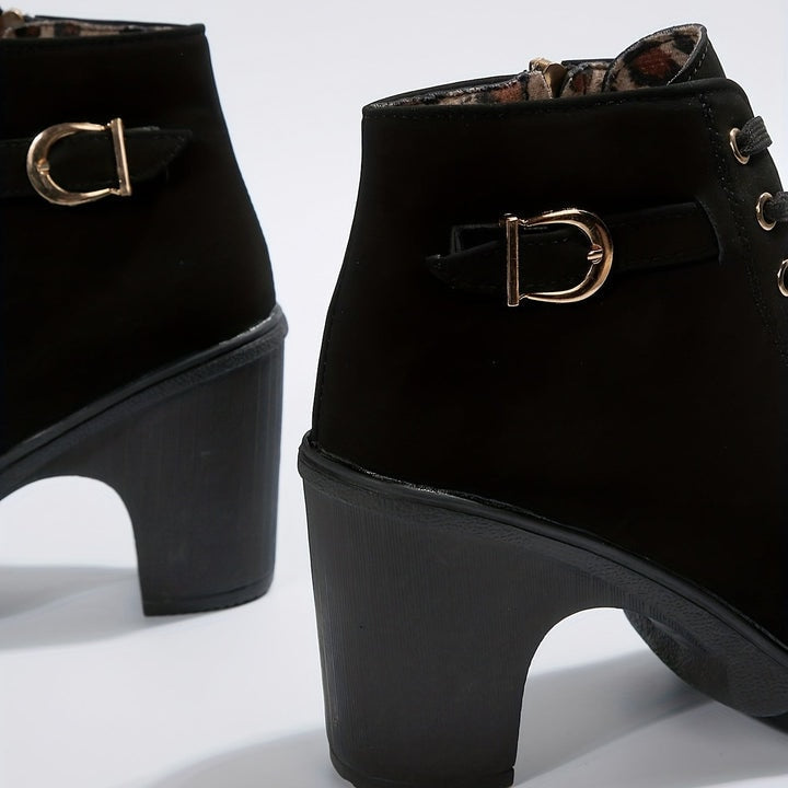 Orthopaedic Ladies Ankle Boots – Celesta-Black-4.5-The Livary