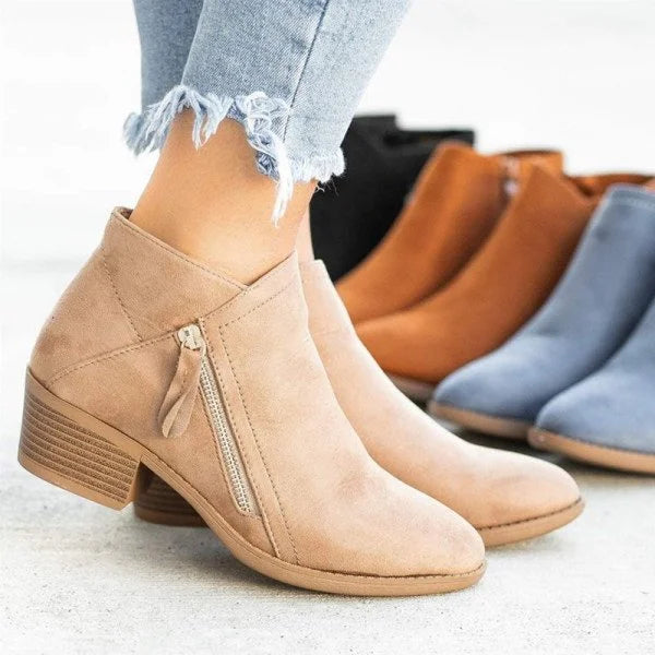 Orthopaedic Leather Ankle Boots - Helena