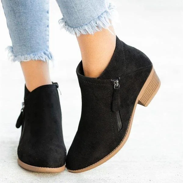 Orthopaedic Leather Ankle Boots - Helena
