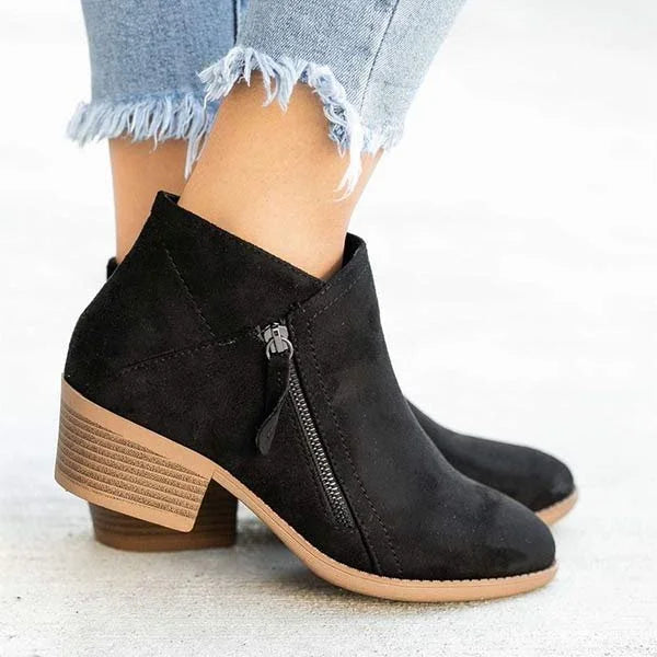 Orthopaedic Leather Ankle Boots - Helena
