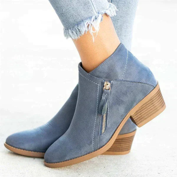 Orthopaedic Leather Ankle Boots - Helena