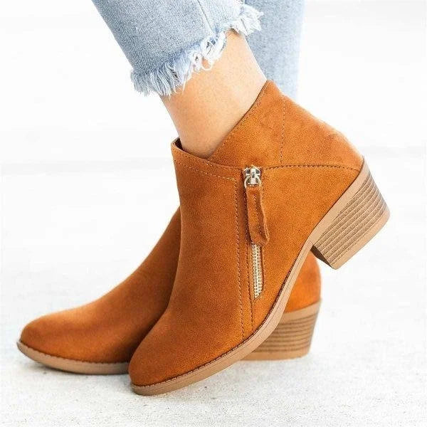 Orthopaedic Leather Ankle Boots - Helena