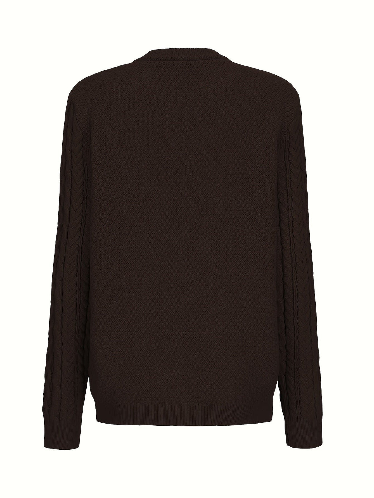 Plain Knitted Cardigan with Button Closure and Pockets - Olivia-Blue-S-Nora Luxe