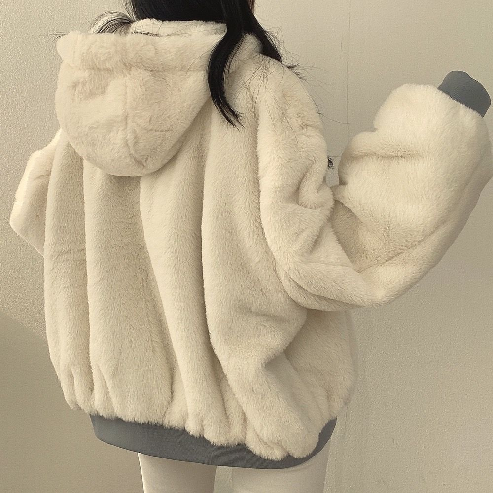 Reversible Ladies' Winter Coat with Hood - Isla-Blue-S-Nora Luxe