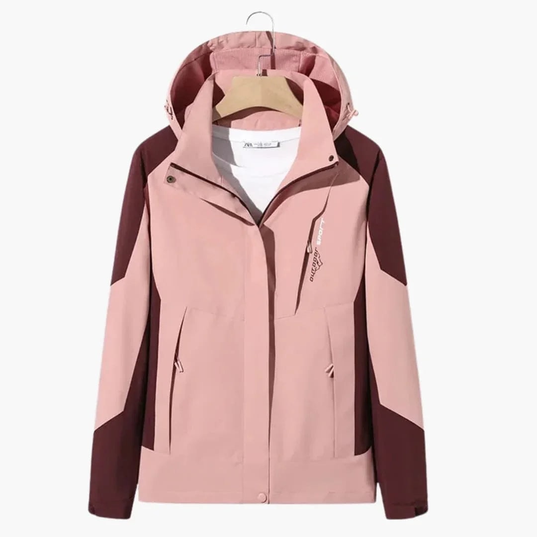 Men's Color-Block Hooded Ski Jacket