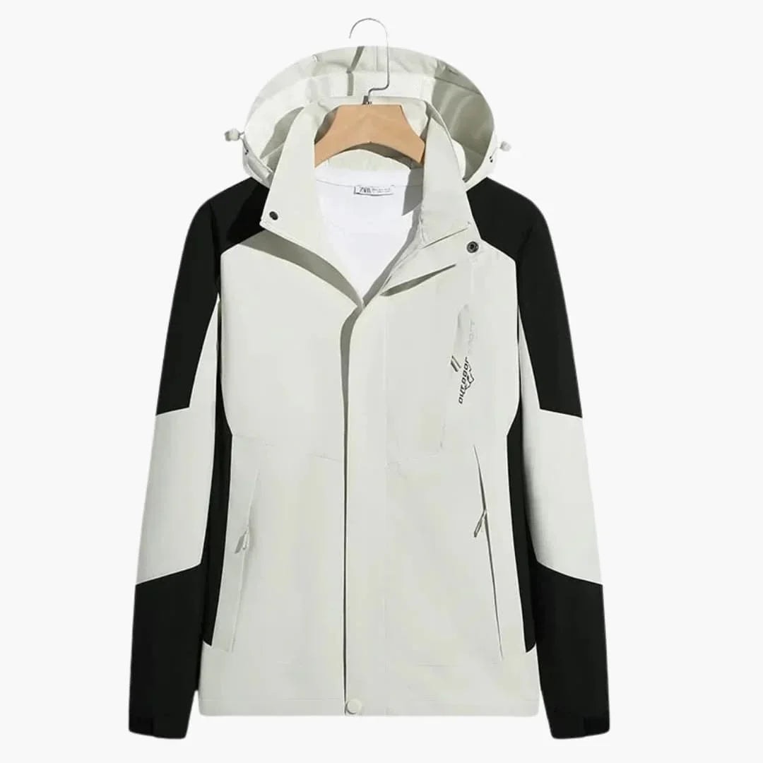 Men's Color-Block Hooded Ski Jacket