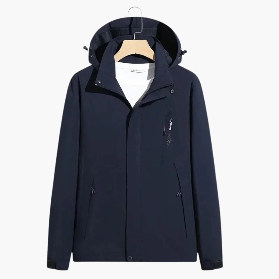 Men's Color-Block Hooded Ski Jacket