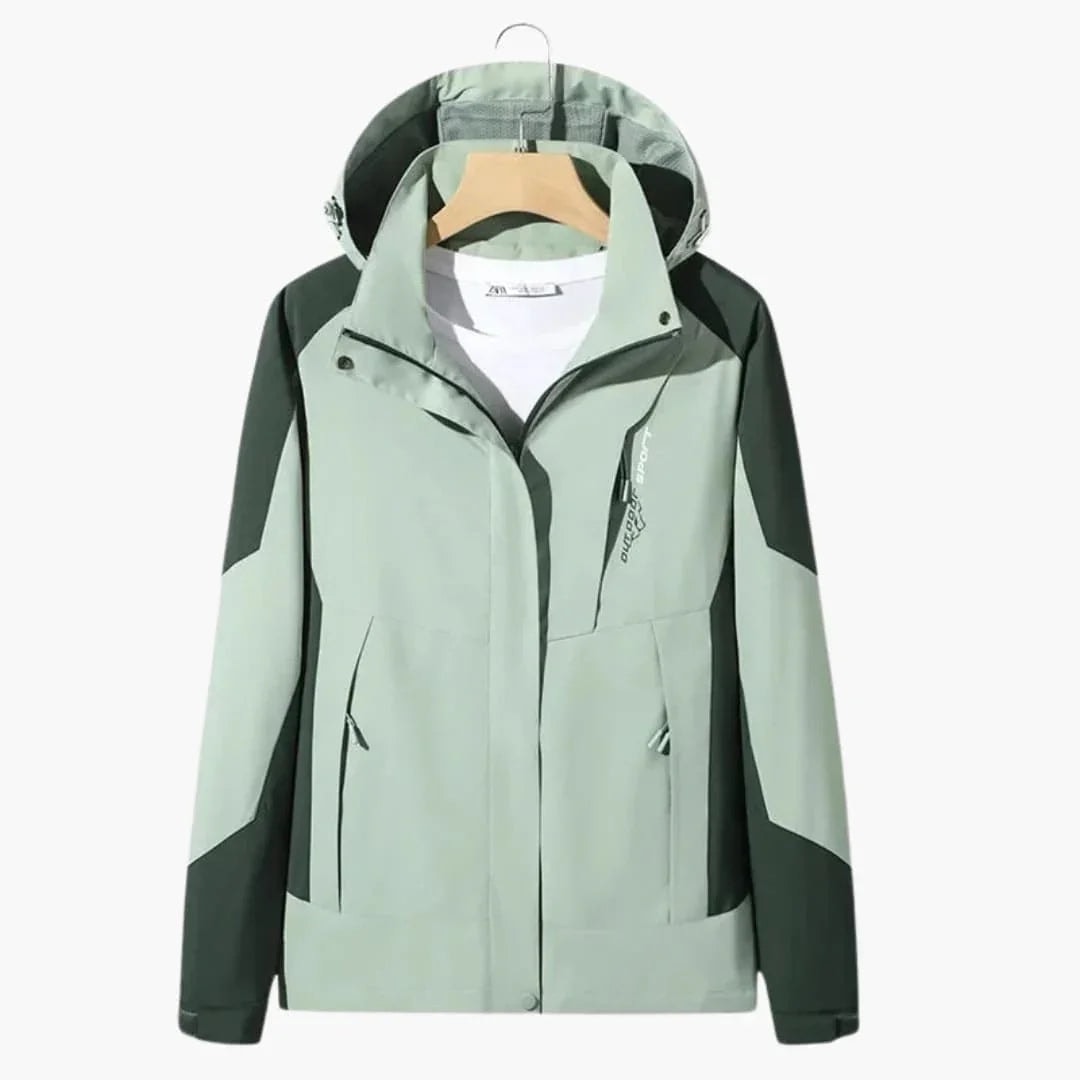 Men's Color-Block Hooded Ski Jacket