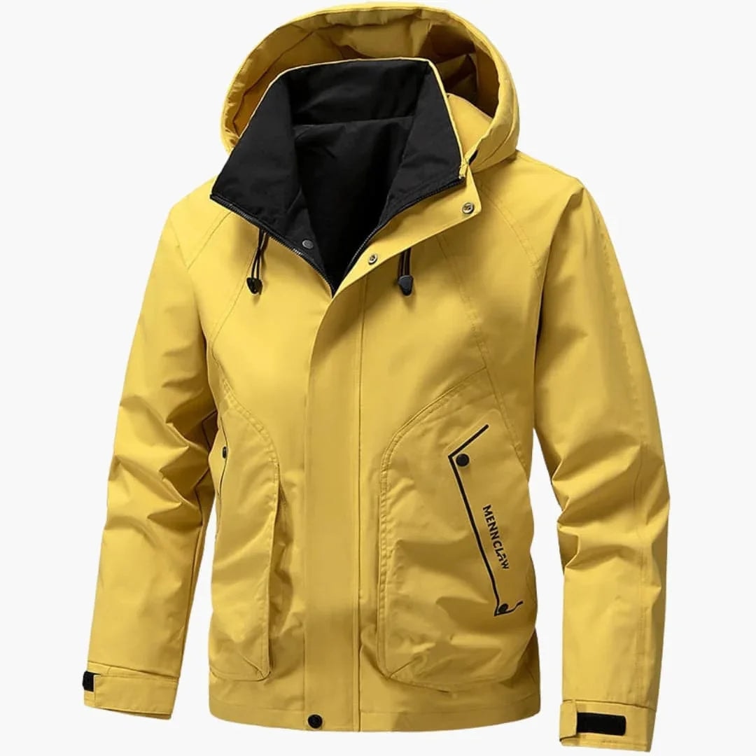 Men's High-Collar Hooded Ski Jacket