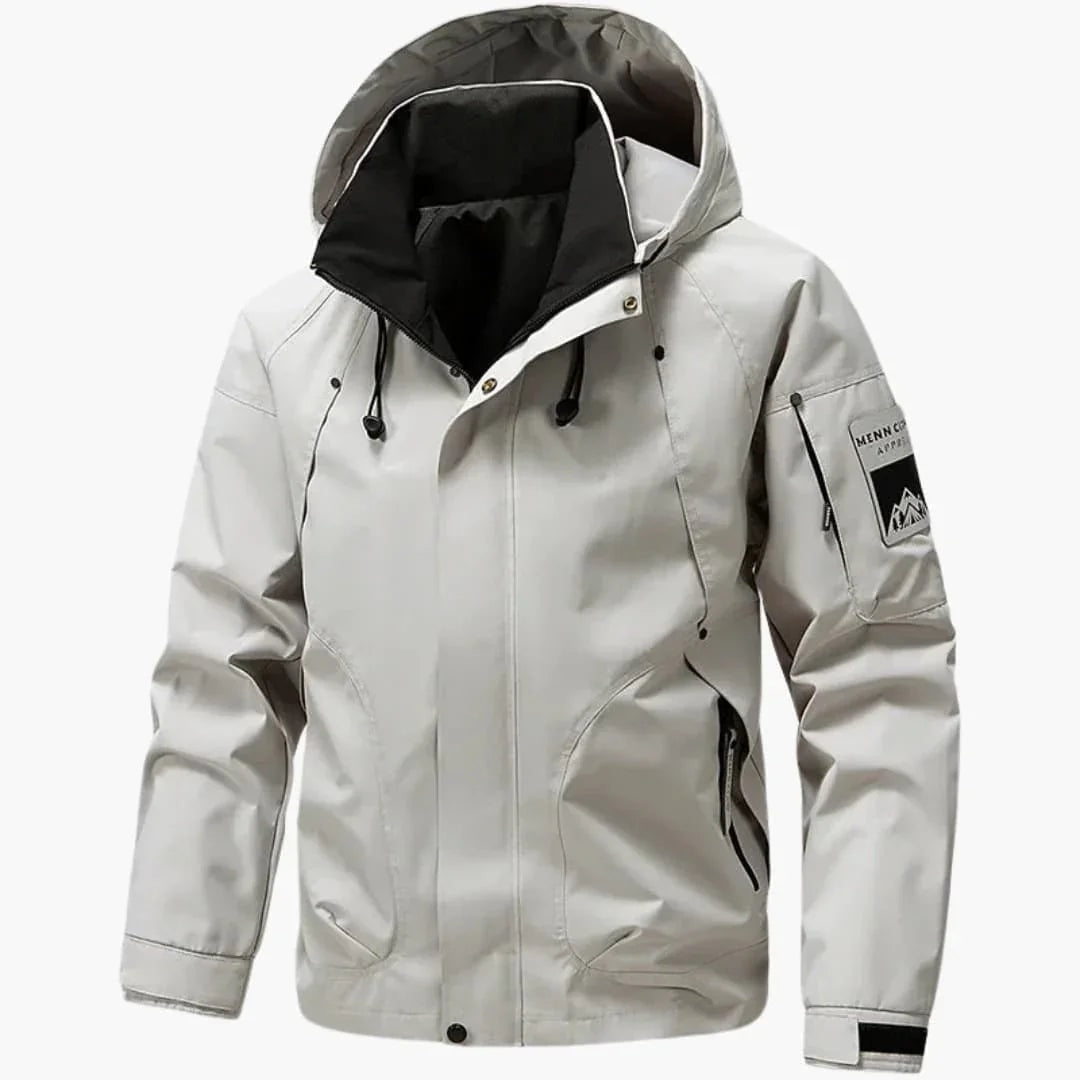 Men's High-Collar Hooded Ski Jacket