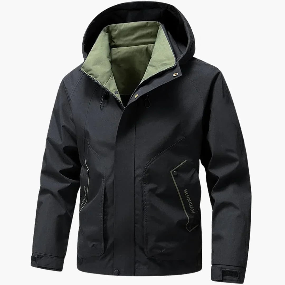 Men's High-Collar Hooded Ski Jacket