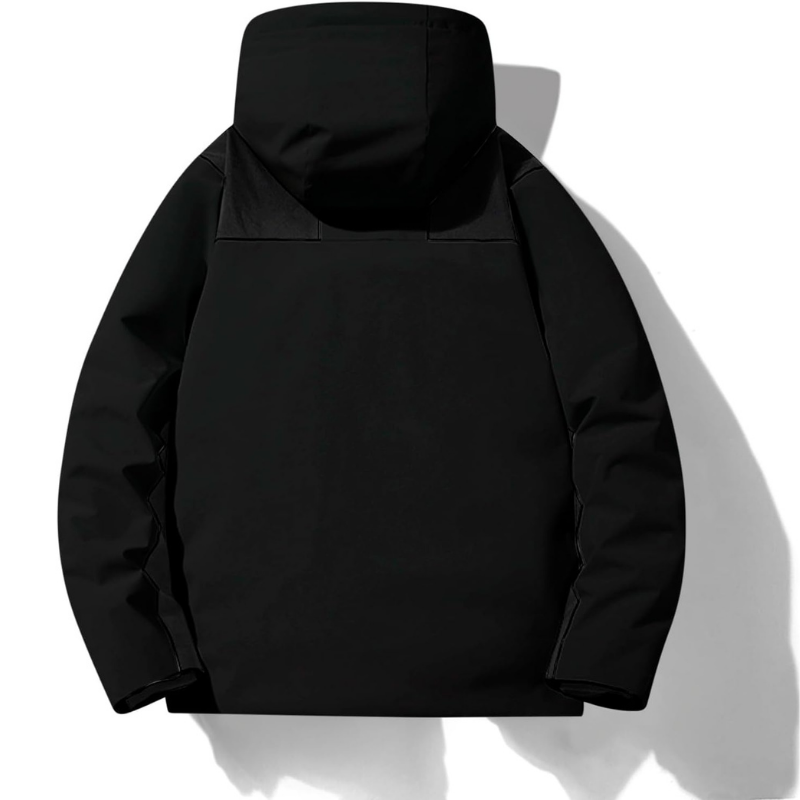 Women's Covered-Zip Hooded Ski Jacket
