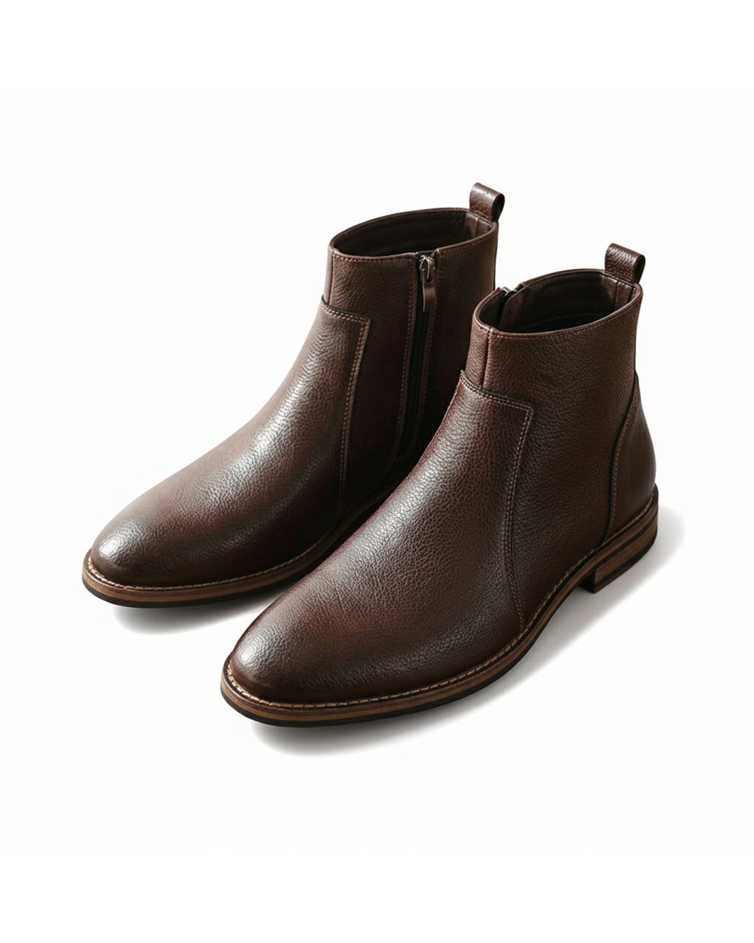 Cody | Men's Leather Chelsea Boots with Zip