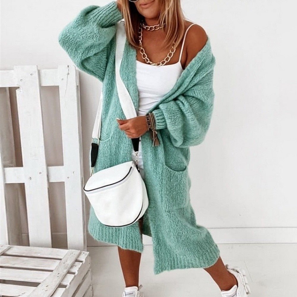 Soft Knit Oversized Women's Cardigan - Sienna