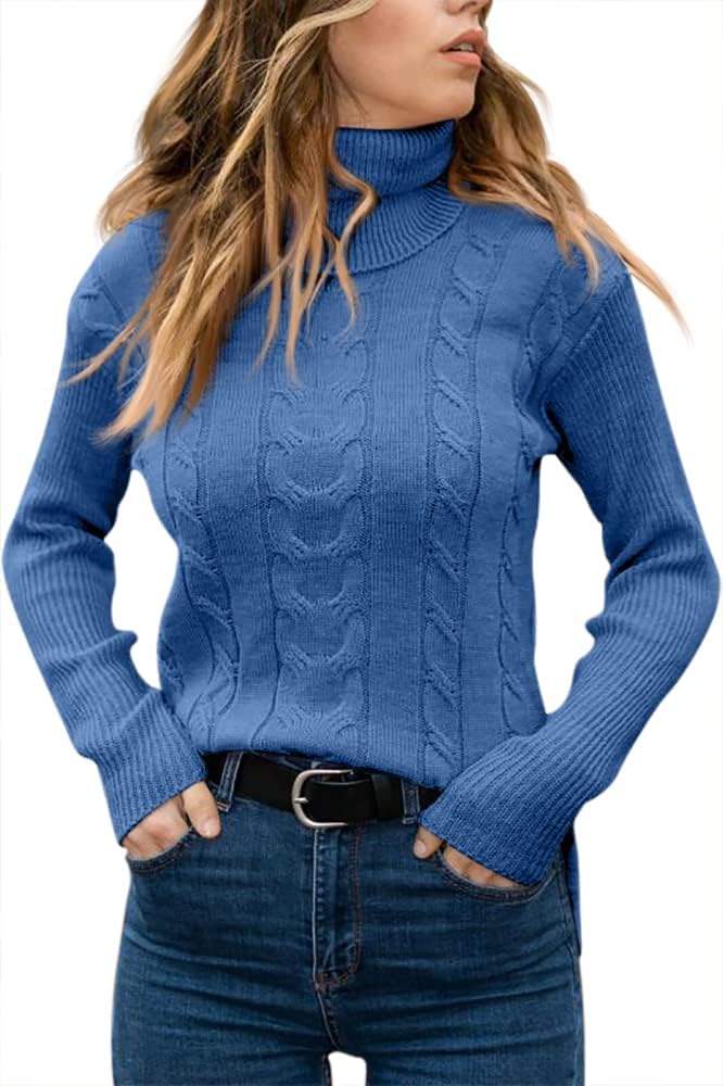 Stylish Knitted Women's Turtleneck - Denise