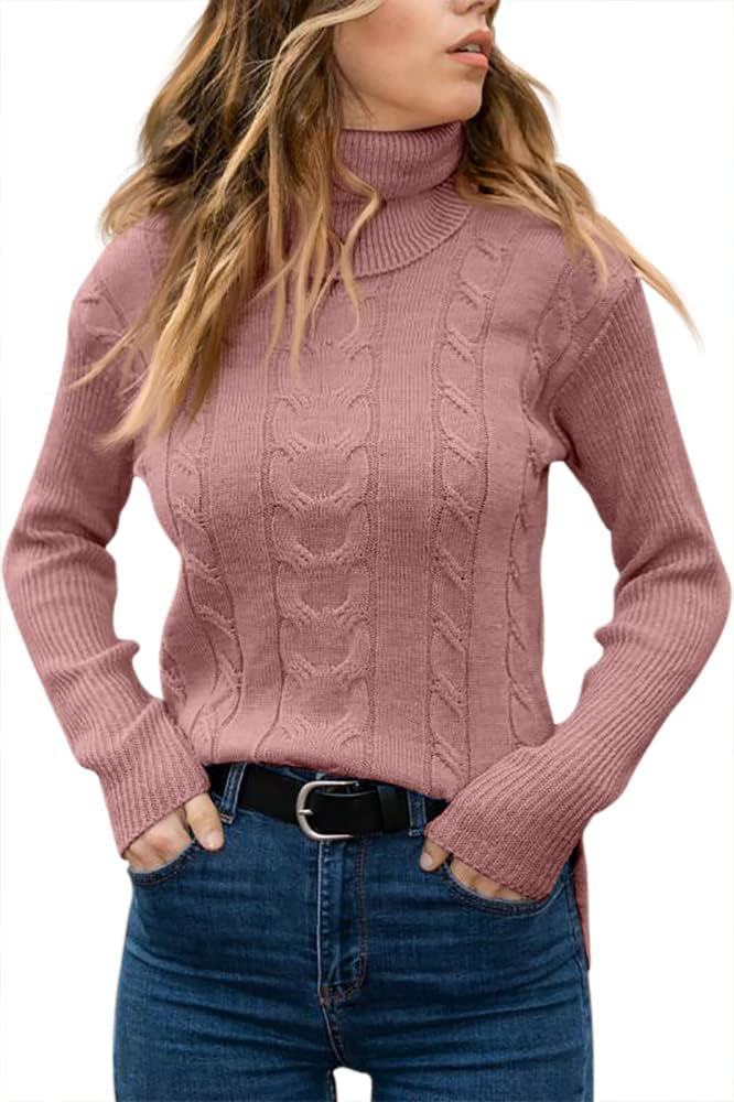 Stylish Knitted Women's Turtleneck - Denise