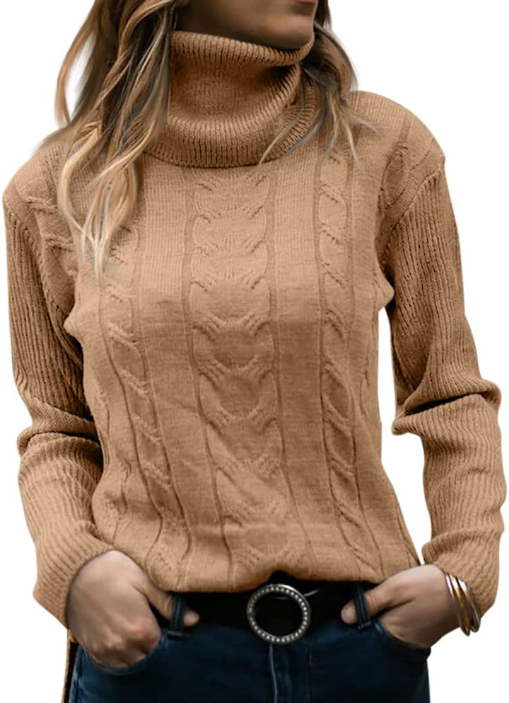 Stylish Knitted Women's Turtleneck - Denise