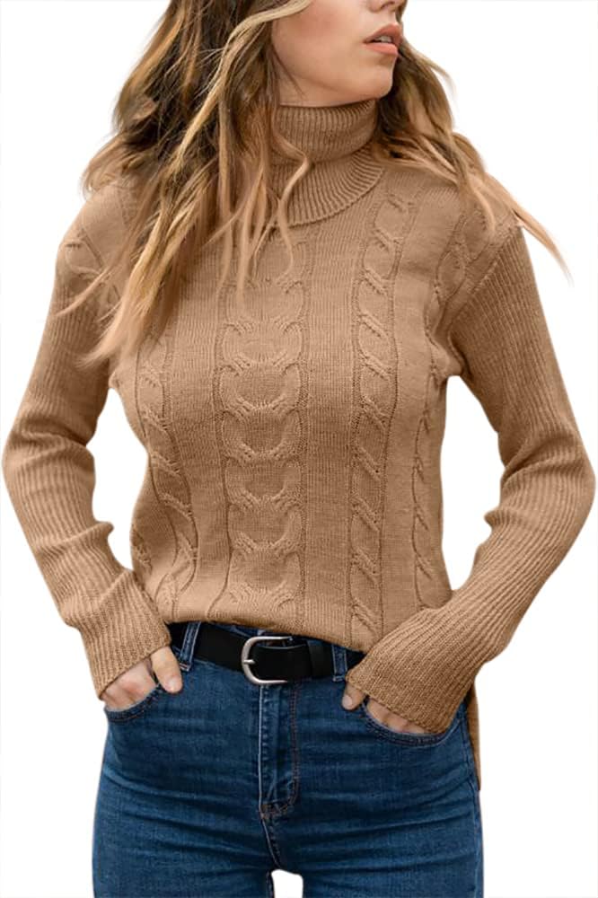 Stylish Knitted Women's Turtleneck - Denise