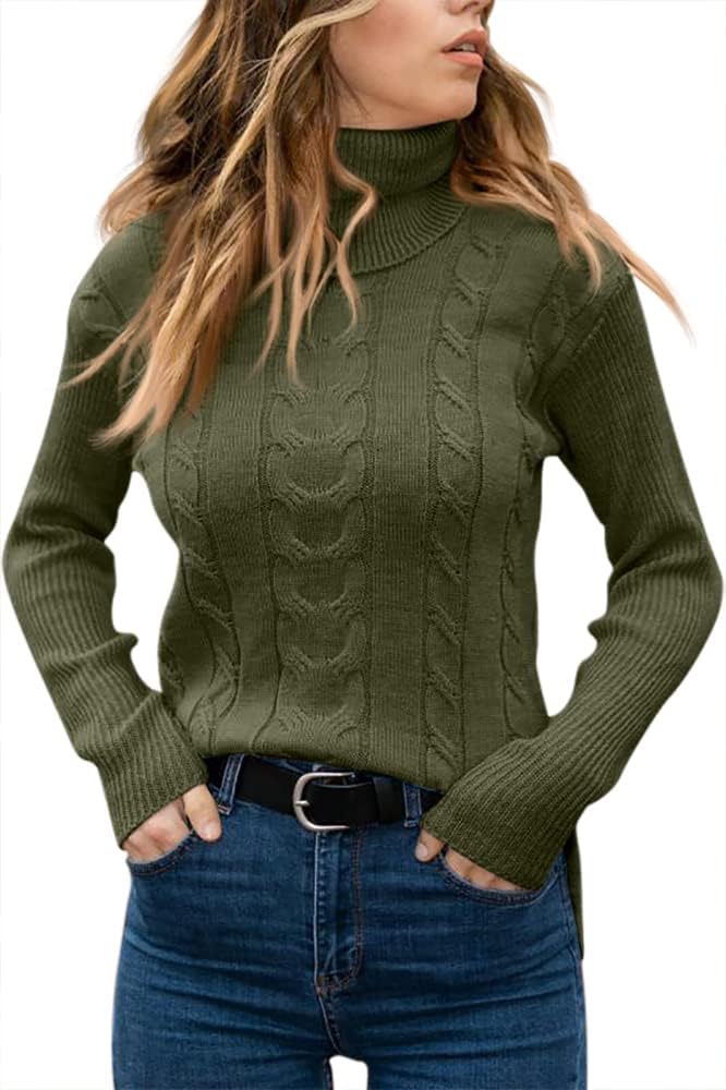 Stylish Knitted Women's Turtleneck - Denise