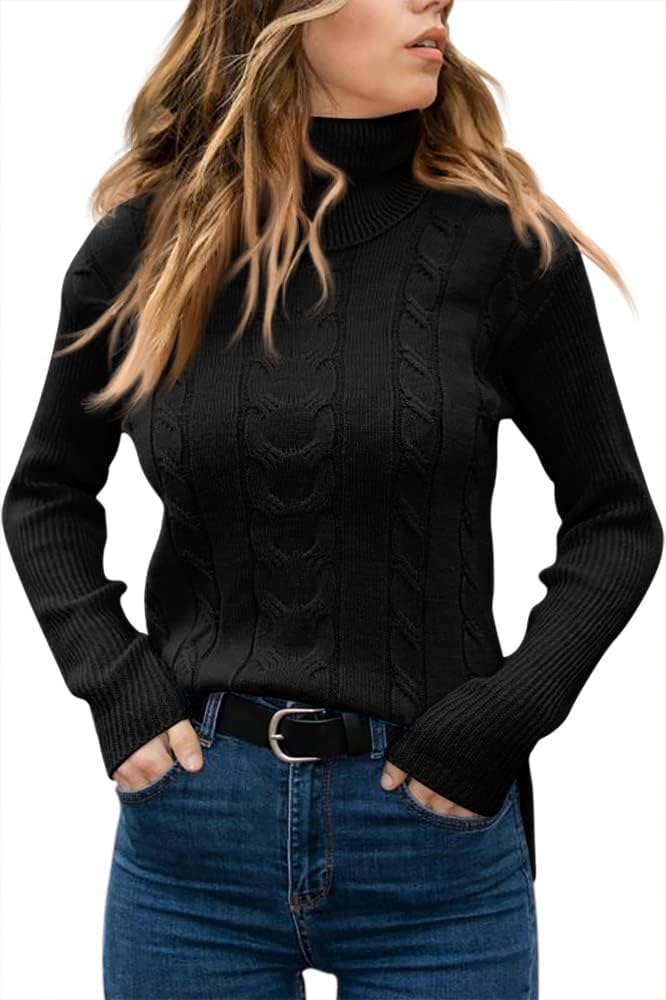 Stylish Knitted Women's Turtleneck - Denise