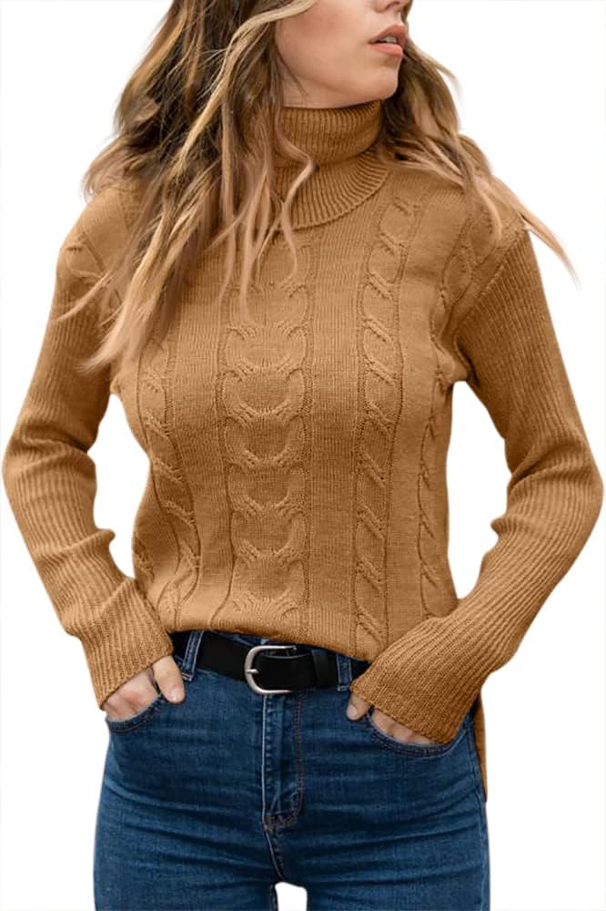 Stylish Knitted Women's Turtleneck - Denise