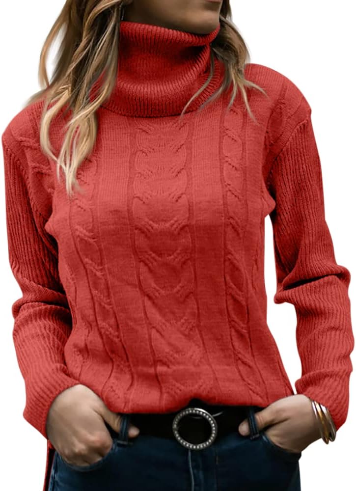 Stylish Knitted Women's Turtleneck - Denise