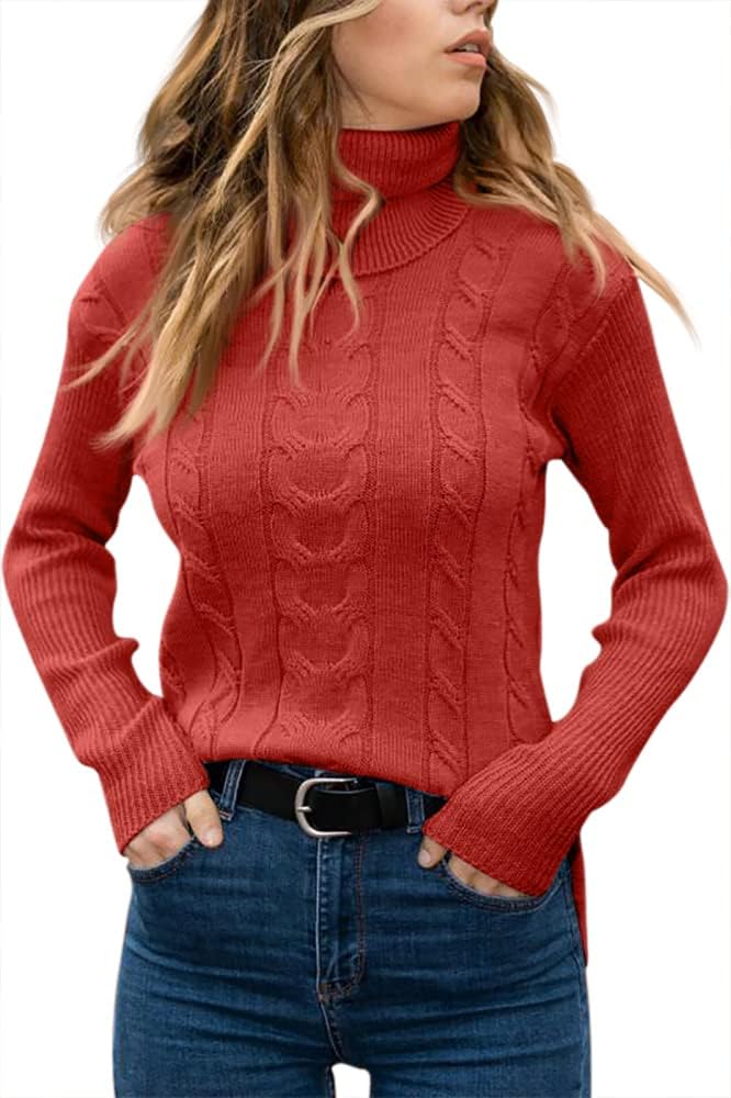 Stylish Knitted Women's Turtleneck - Denise