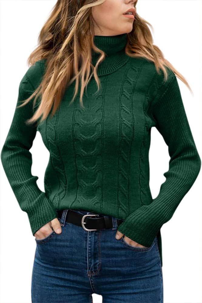 Stylish Knitted Women's Turtleneck - Denise