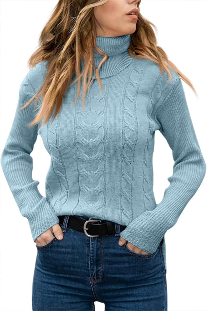 Stylish Knitted Women's Turtleneck - Denise