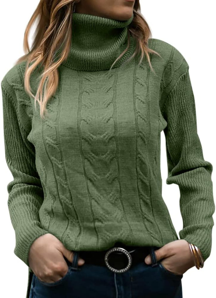 Stylish Knitted Women's Turtleneck - Denise