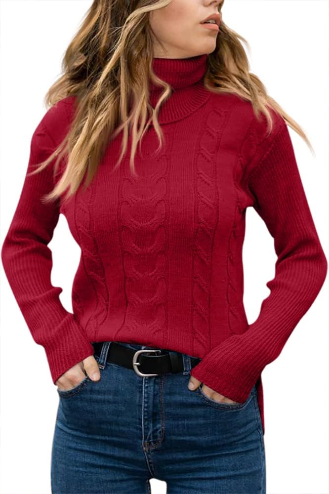 Stylish Knitted Women's Turtleneck - Denise